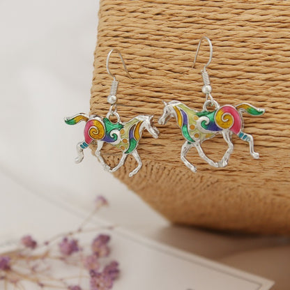 Horse Necklace and Earrings