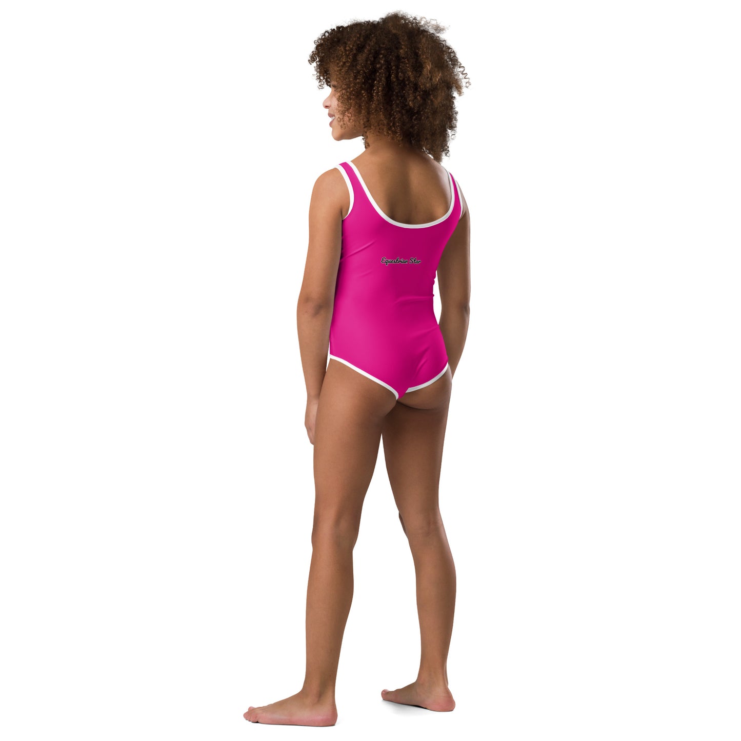 All-Over Pink Unicorn Kids Swimsuit