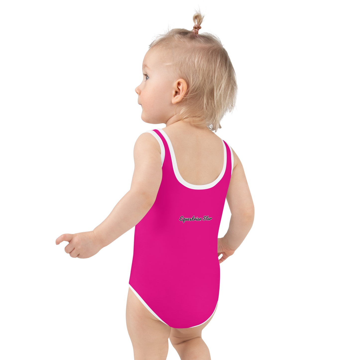 All-Over Pink Unicorn Kids Swimsuit