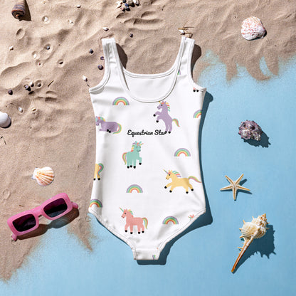 All-Over Unicorn Kids Swimsuit