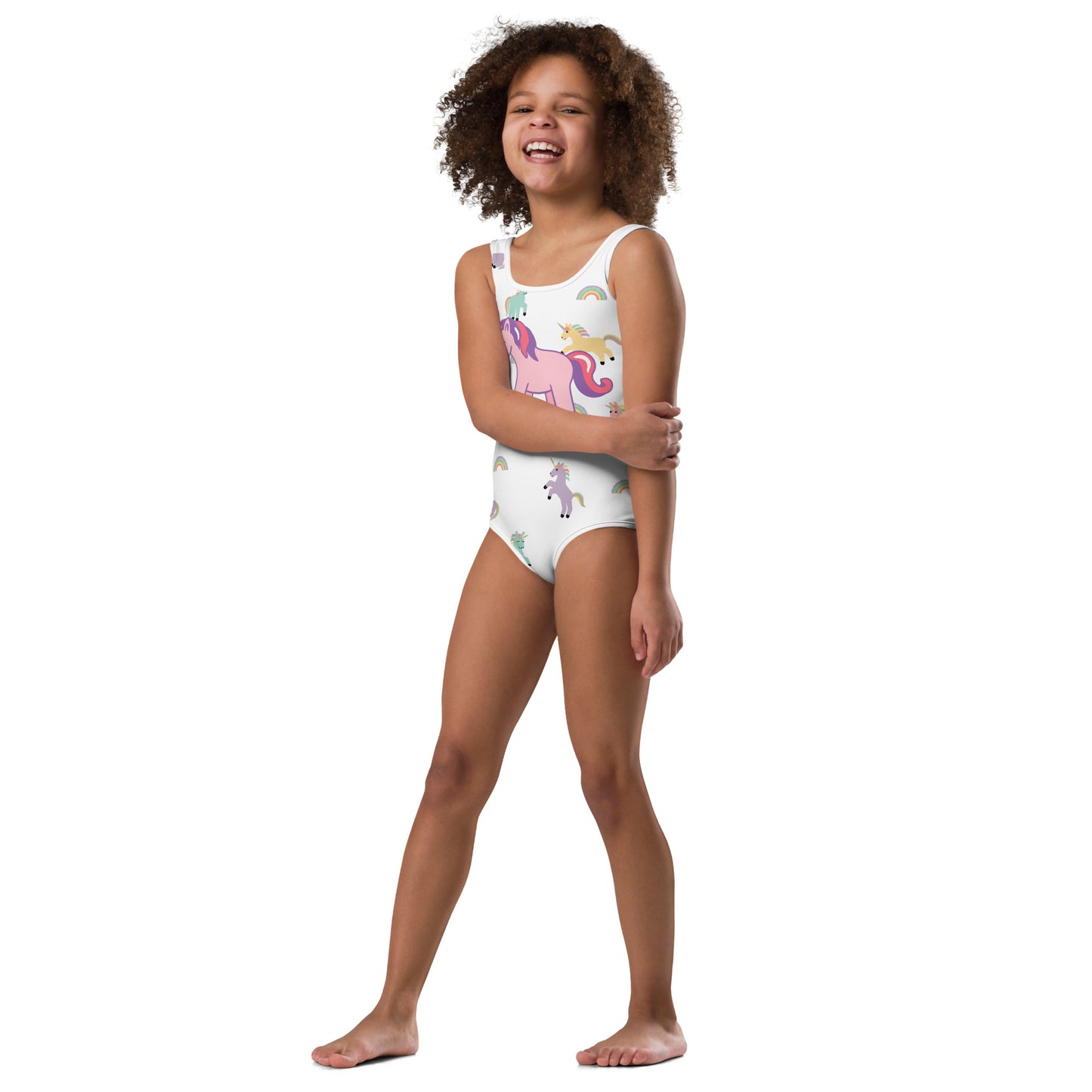 All-Over Unicorn Kids Swimsuit