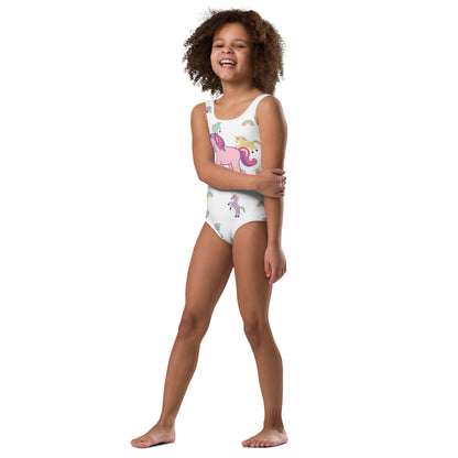 All-Over Unicorn Kids Swimsuit