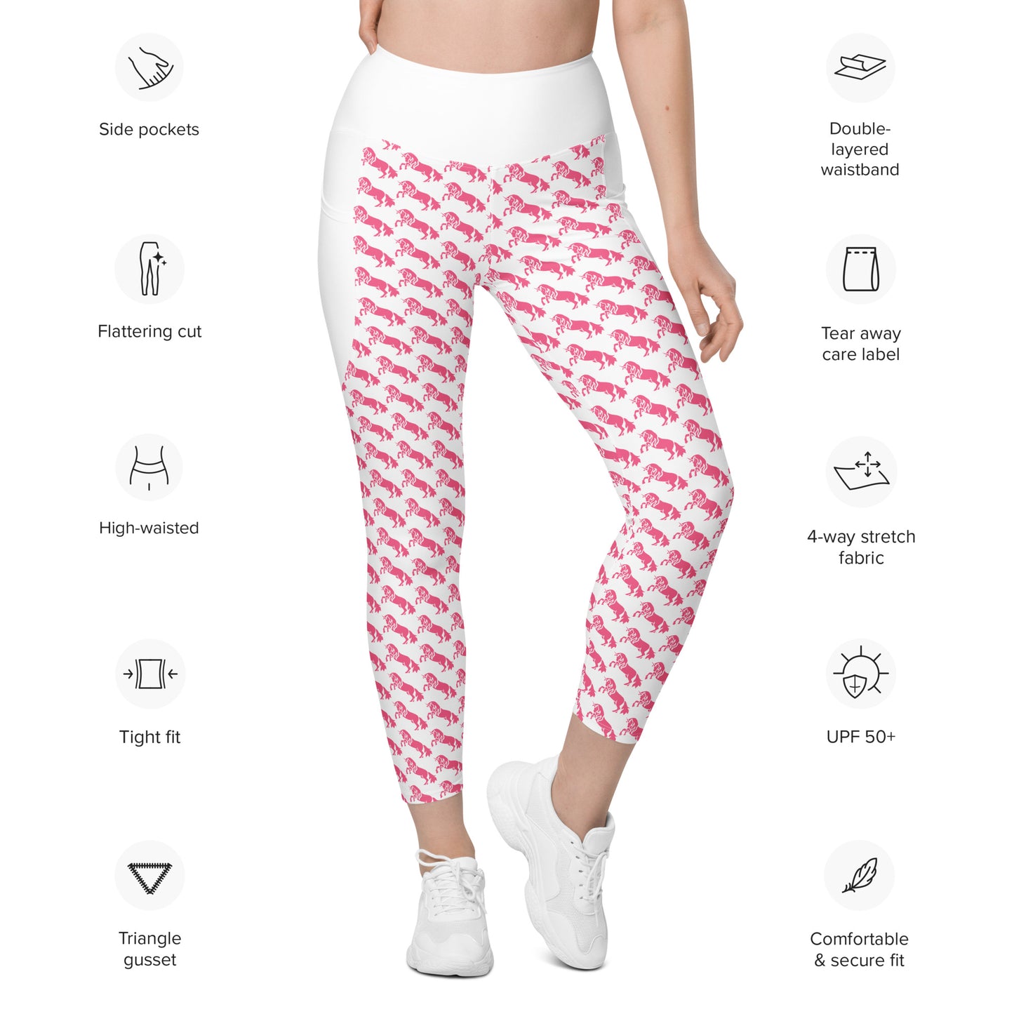 Pink Pony Leggings with pockets